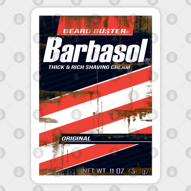 Barbasol Jurassic DNA Shave Cream Sticker by Jurassic Merch